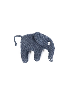 Elefant lille håndrangle i blå fra Smallstuff